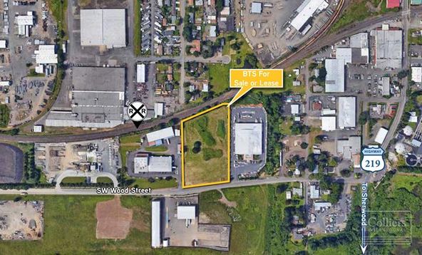 For Sale or Lease > 3.26 Acres for Build-to-Suit: SW Wood Street, Hillsboro, OR 97123